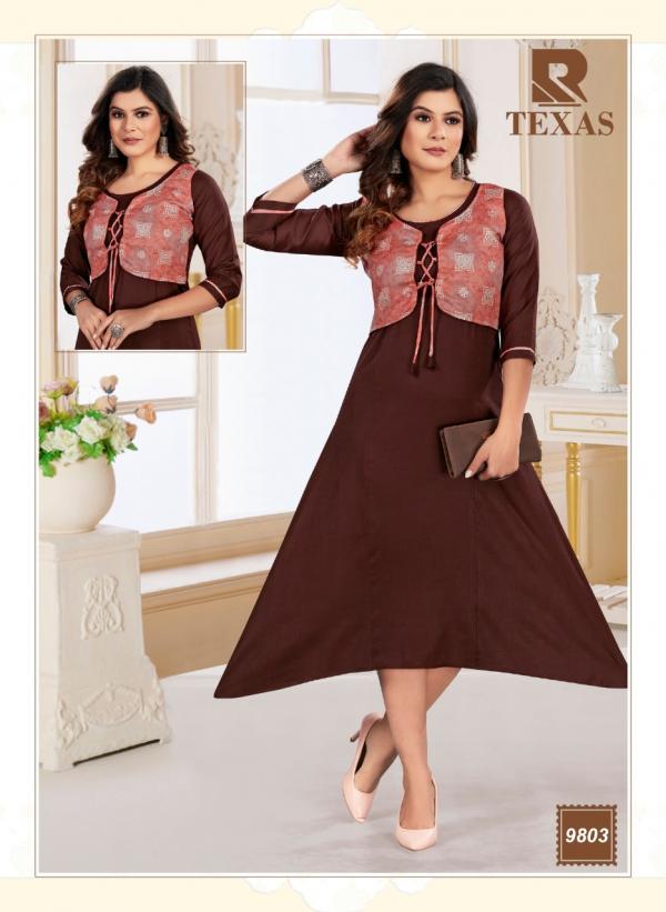 Raashi Texas Rayon Designer anarkali kurti Collecttion